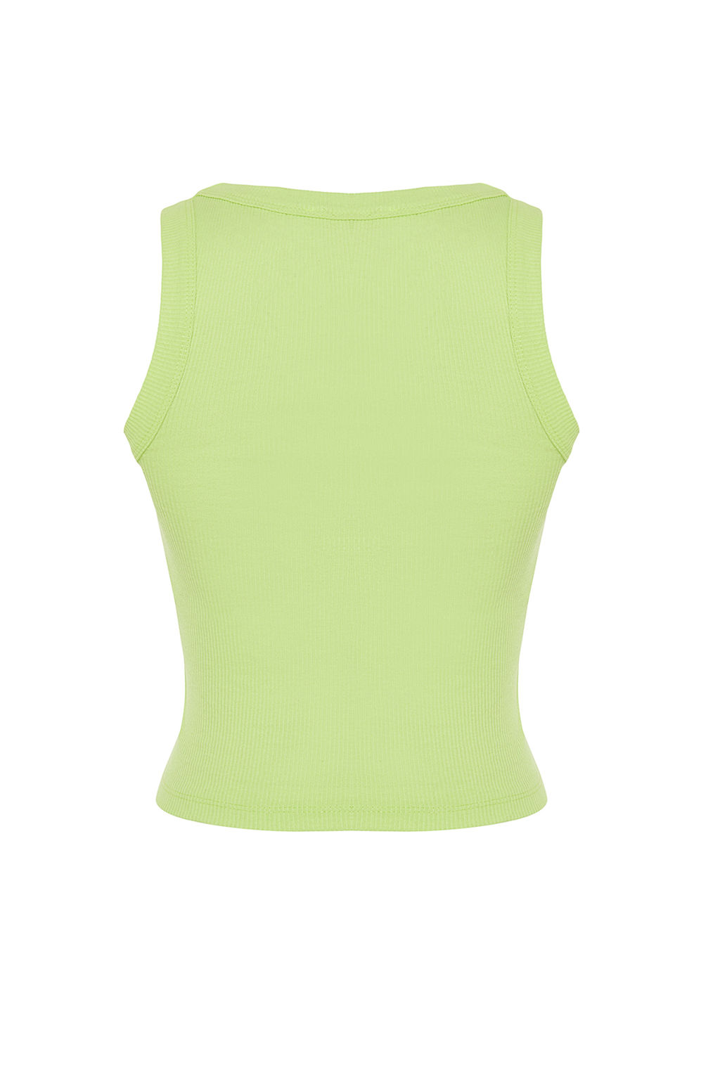 Neon Yesil Halter Yaka Fitilli Esnek Orme Atlet TWOSS24AL00047 - Trendyolmilla фото 8
