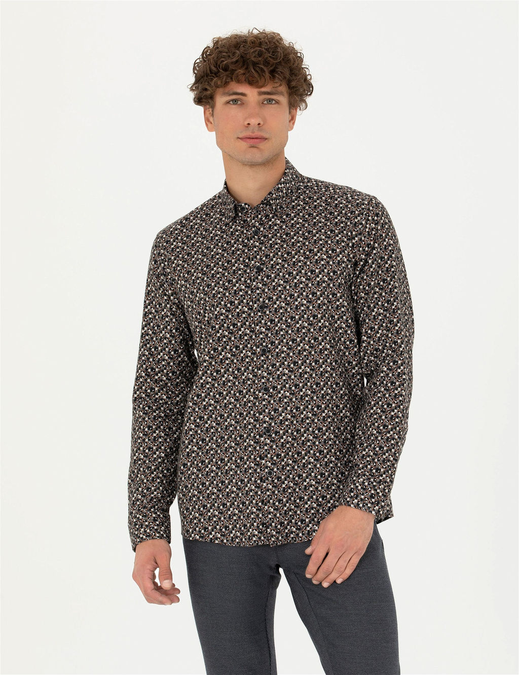 Siyah Slim Fit Uzun Kollu G_mlek