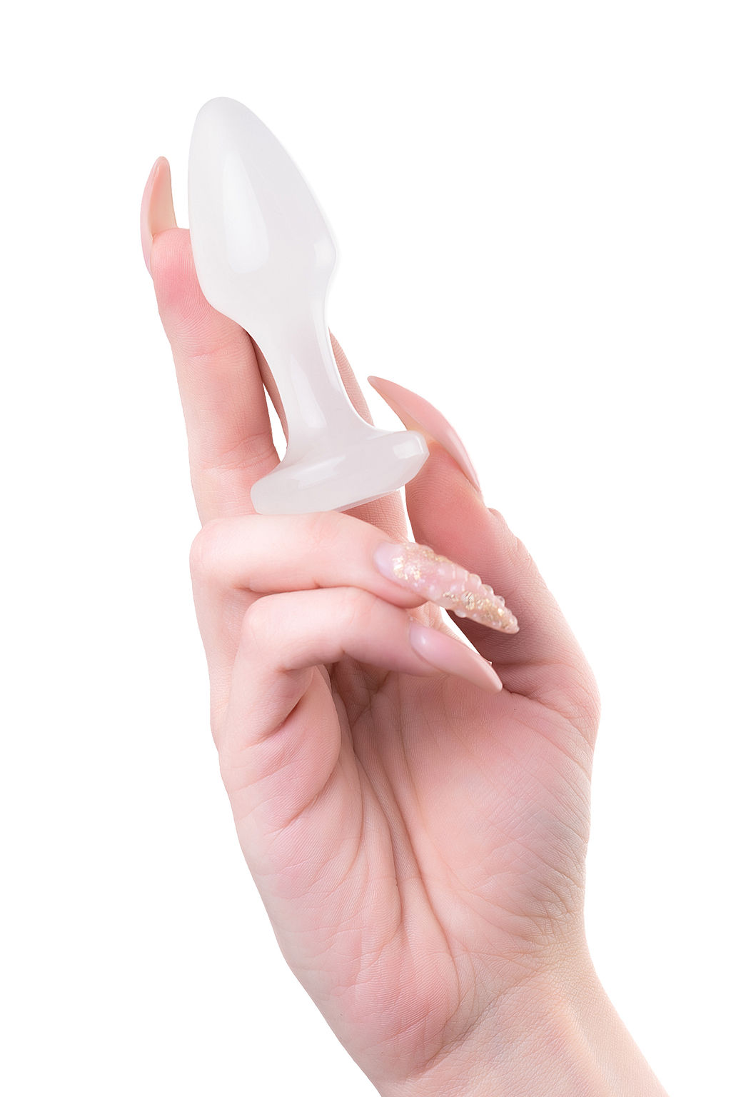 Анальная втулка TOYFA, акрил, белый, 8 см, 2,8 см