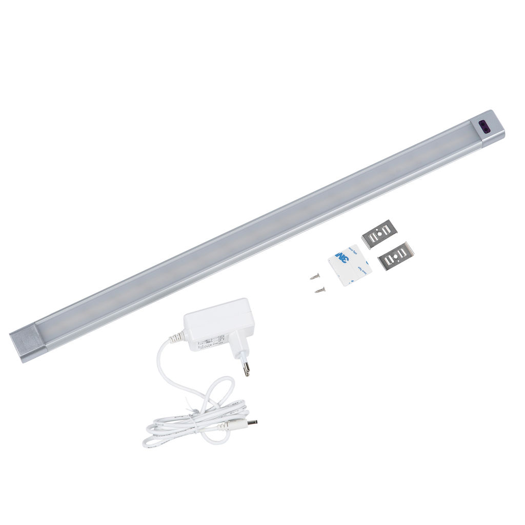 ULI-F46-8W/2700-6000K/DIM SENSOR IP20 SILVER Светильник светодиодный для мебели. 500*30*11,5мм. 600Lm. ТМ Uniel