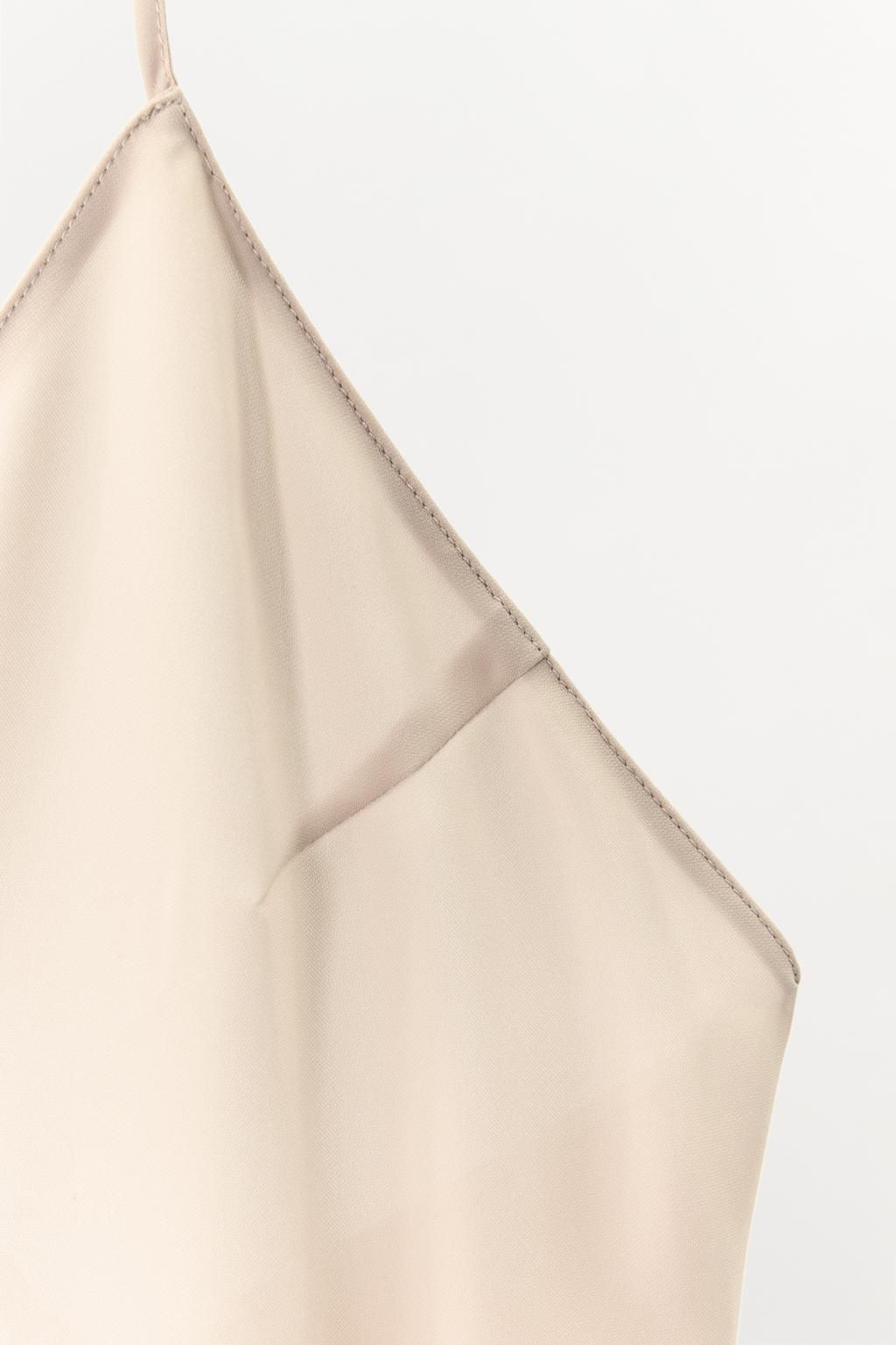 LONG SLIP DRESS WITH MULTI-POSITION STRAPS - Zara фото 15
