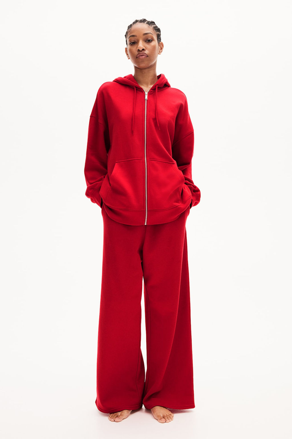 Chaqueta sudadera oversize con capucha - H&m фото 2