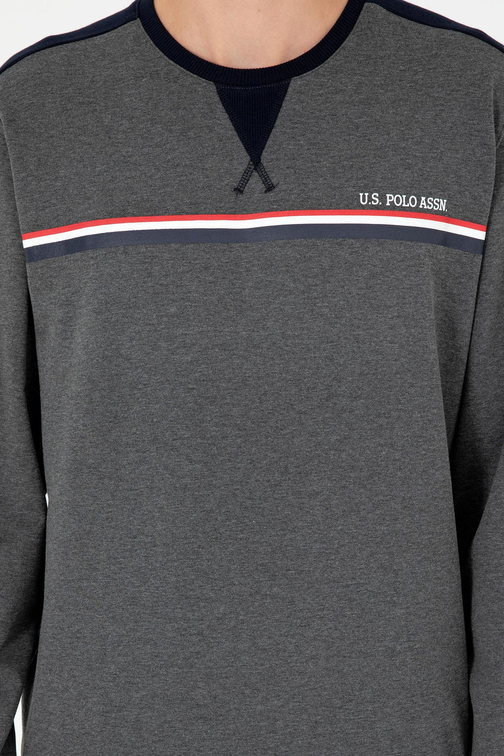 Мужской пижамный комплект антрацитового меланжевого цвета Неожиданная скидка в корзине - U.s. polo assn фото 5