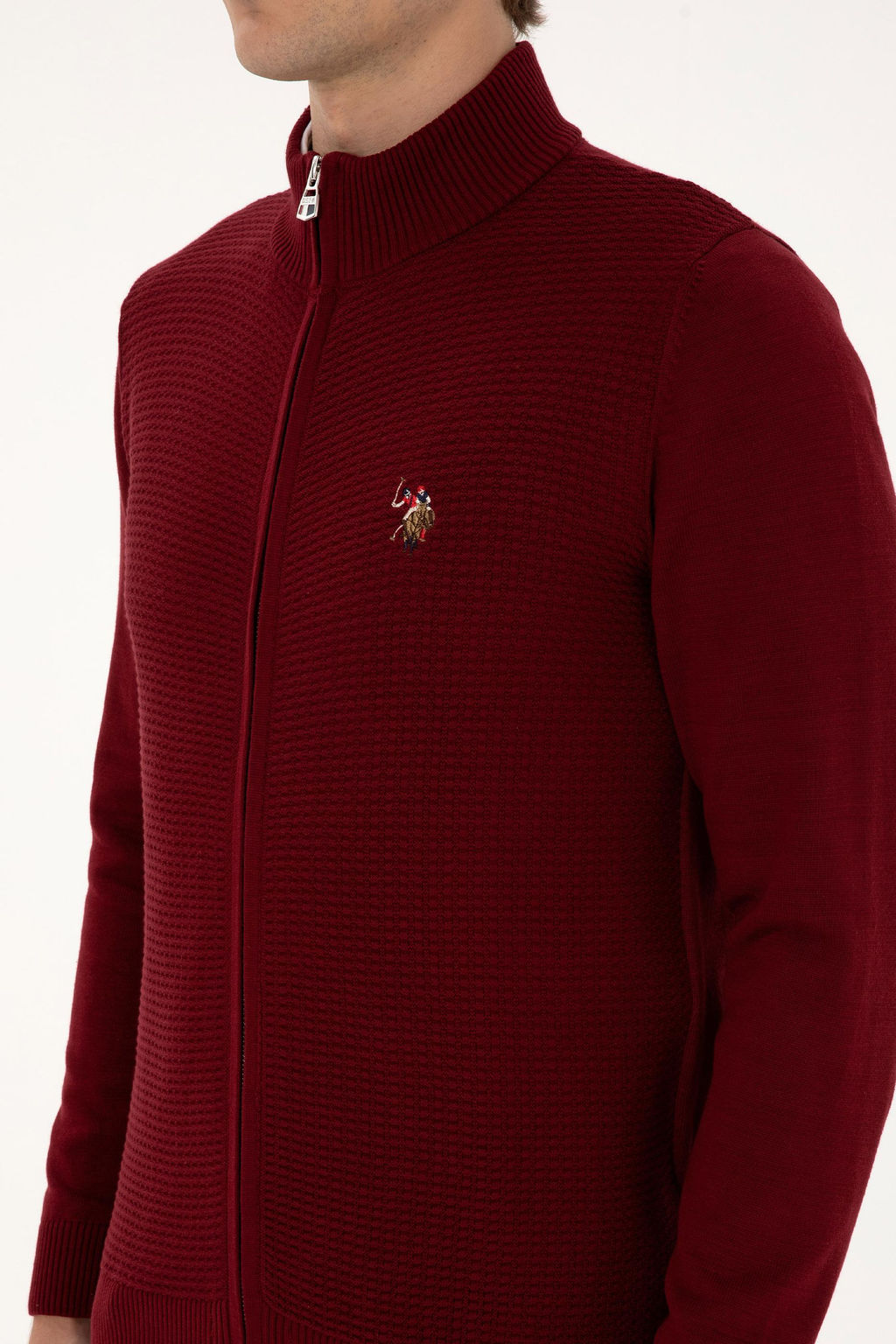 Erkek Bordo Basic Triko H_rka Sepette S_rpriz _ndirim - U.s. polo assn фото 7