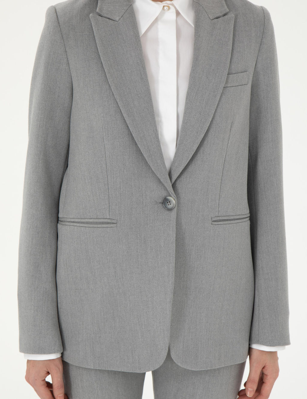 Gri Slim Fit Ceket - Pierre cardin фото 7