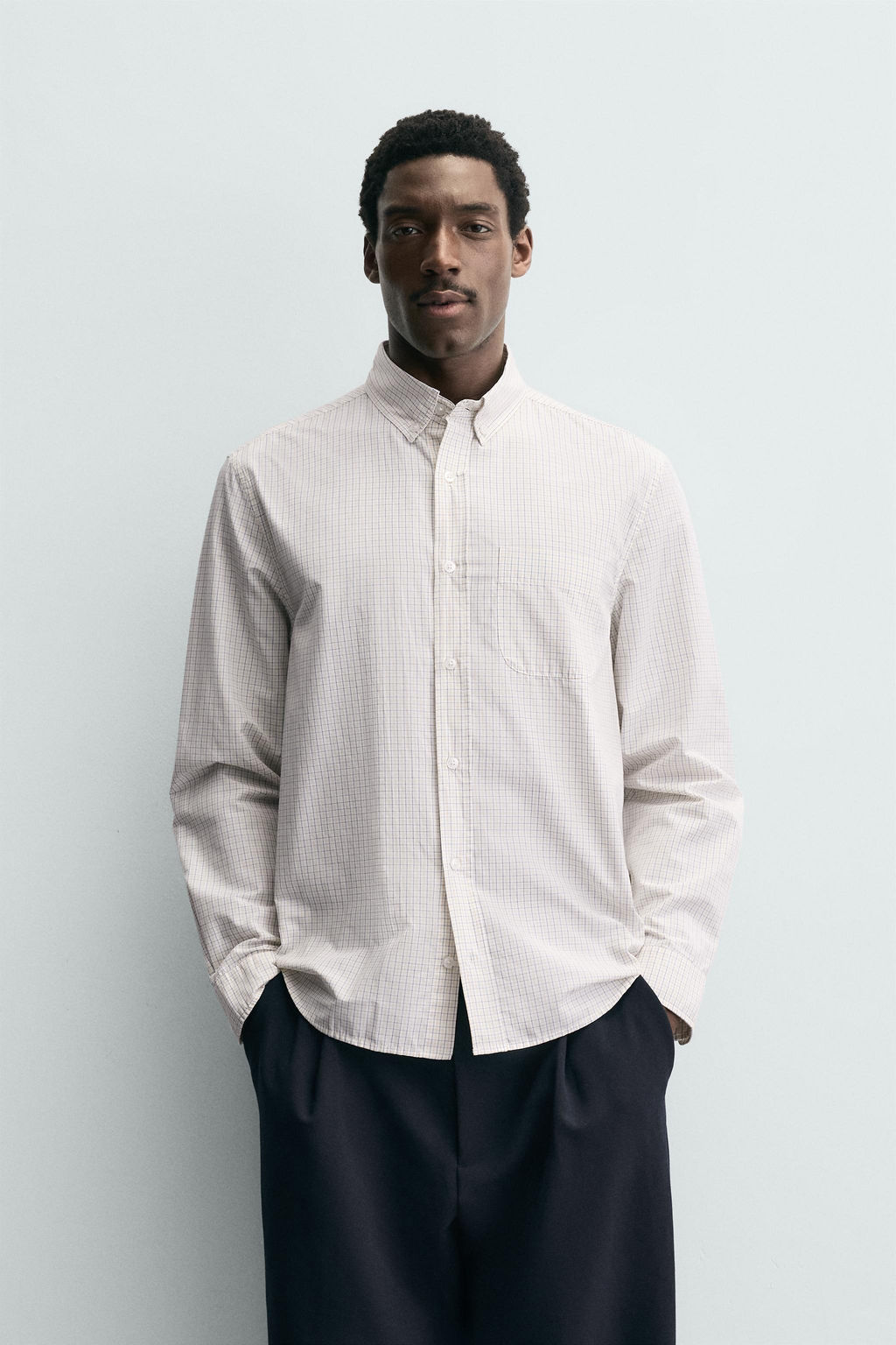 CHECK SHIRT WITH POCKET - Zara фото 2
