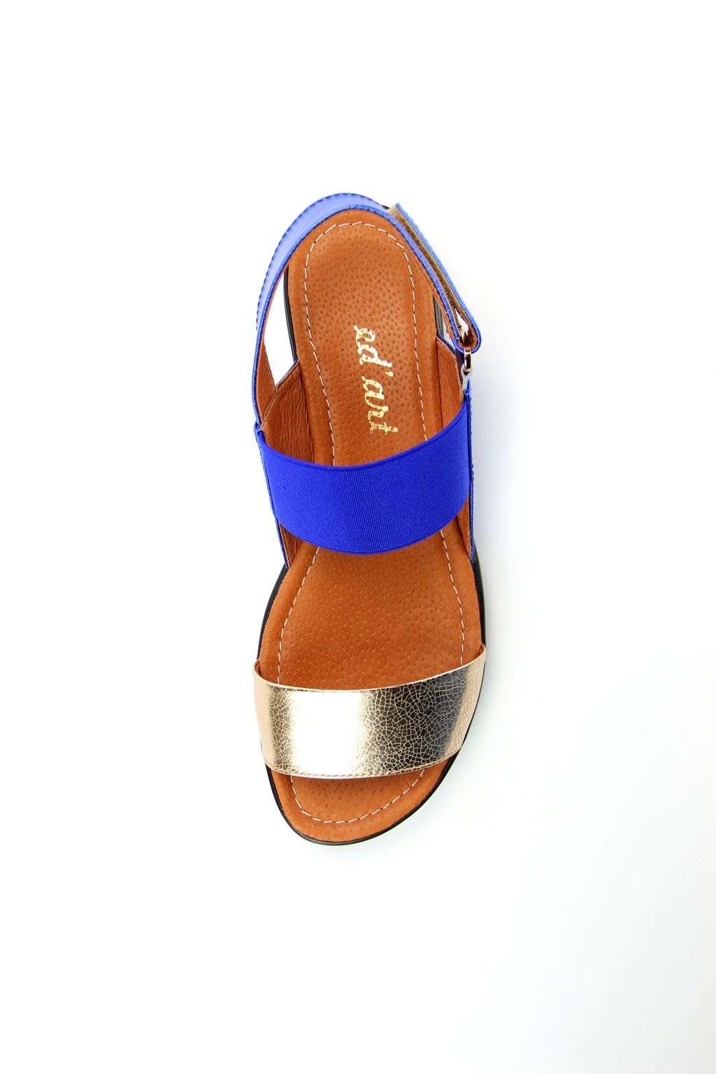 Босоножки EDART 2021.115 bl.gold/blue R  фото 4