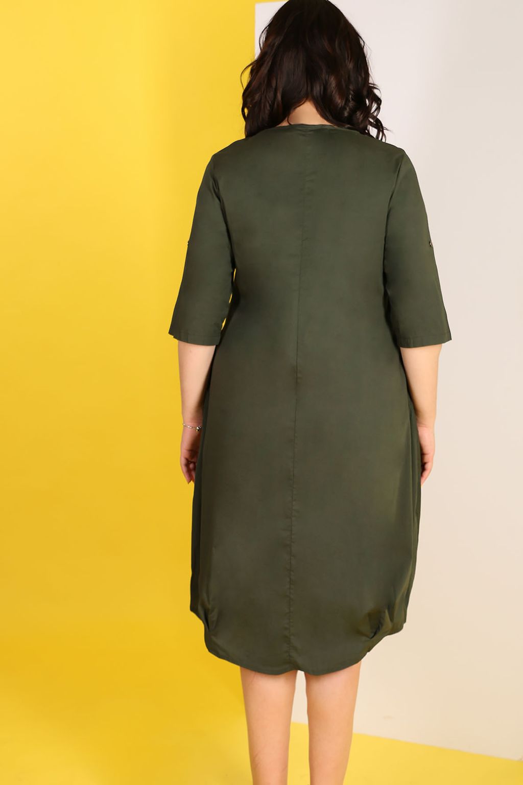 Платье с юбкой баллон - Almond фото 2