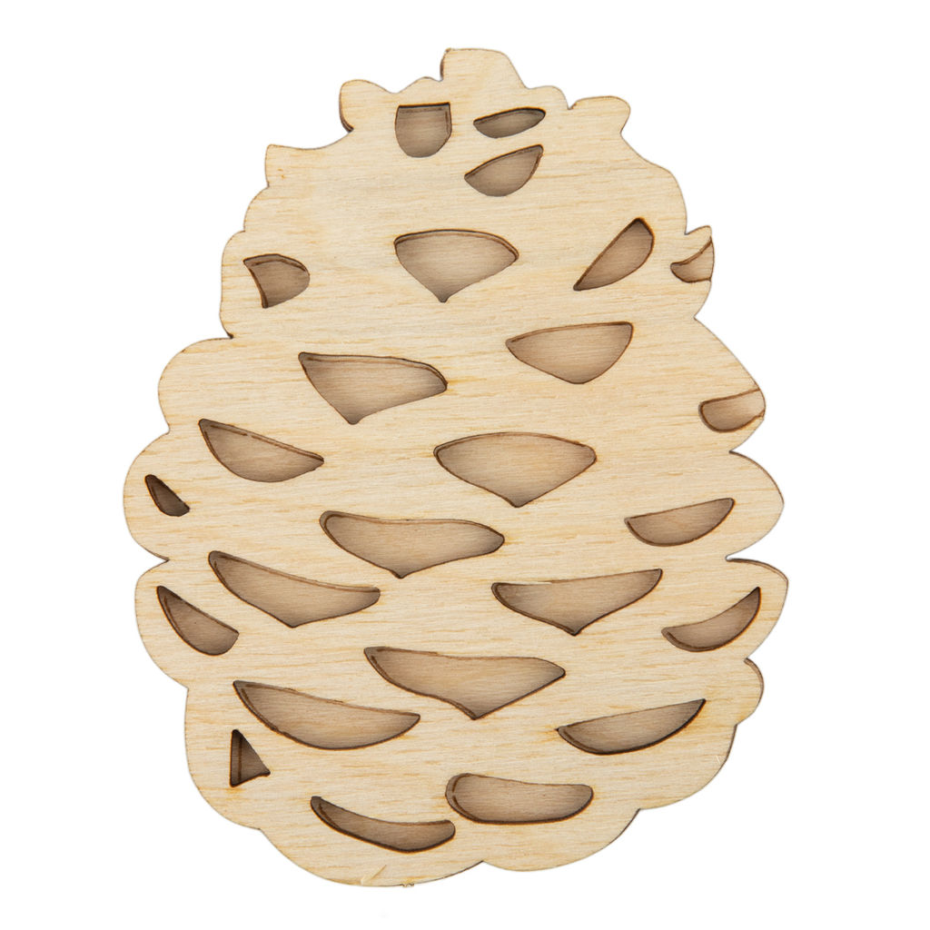 Заготовка для декорирования Mr. Carving КЛ-17 Набор заготовок Шишки фанера 9 х 7 х 0.3 см  фото 3