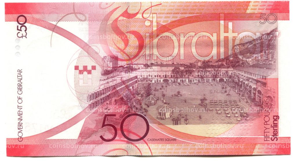 50 фунтов 2019 года Гибралтар