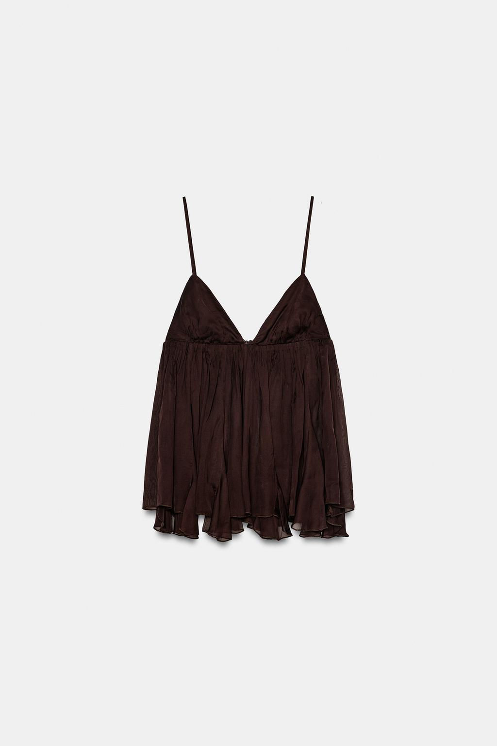 FLOWING STRAPPY TOP - Zara фото 5