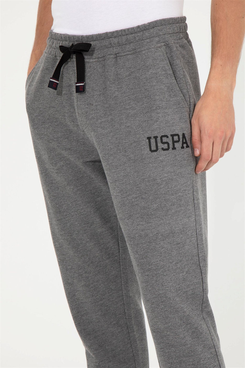 Мужские спортивные штаны антрацитового меланжа - U.s. polo assn фото 5