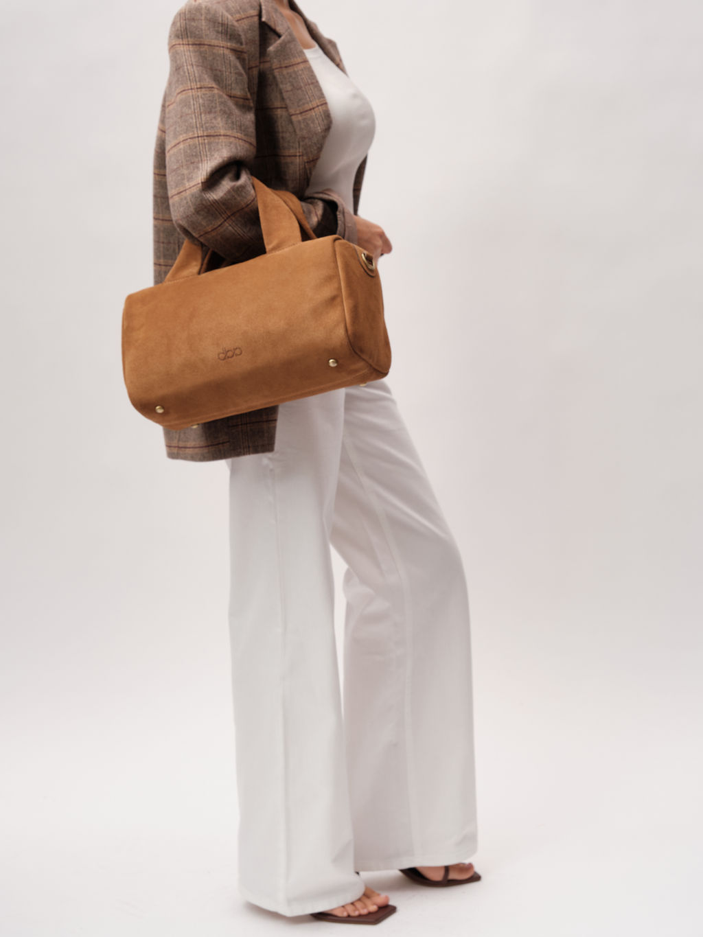 Замшевая сумка Bowling DBR 31378 светло-коричневый  фото 7