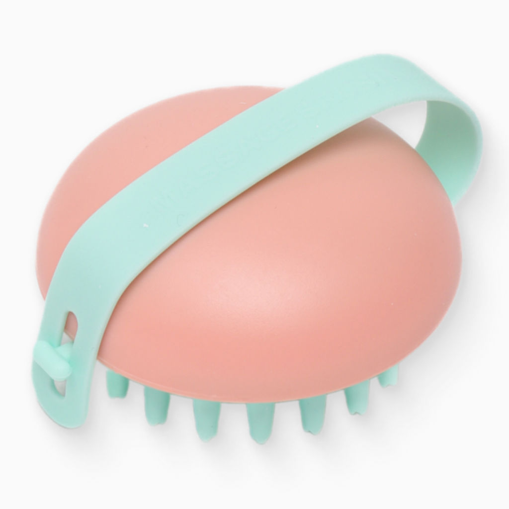 ETHERA Массажная силиконовая щётка для мытья головы, розовый  фото 5
