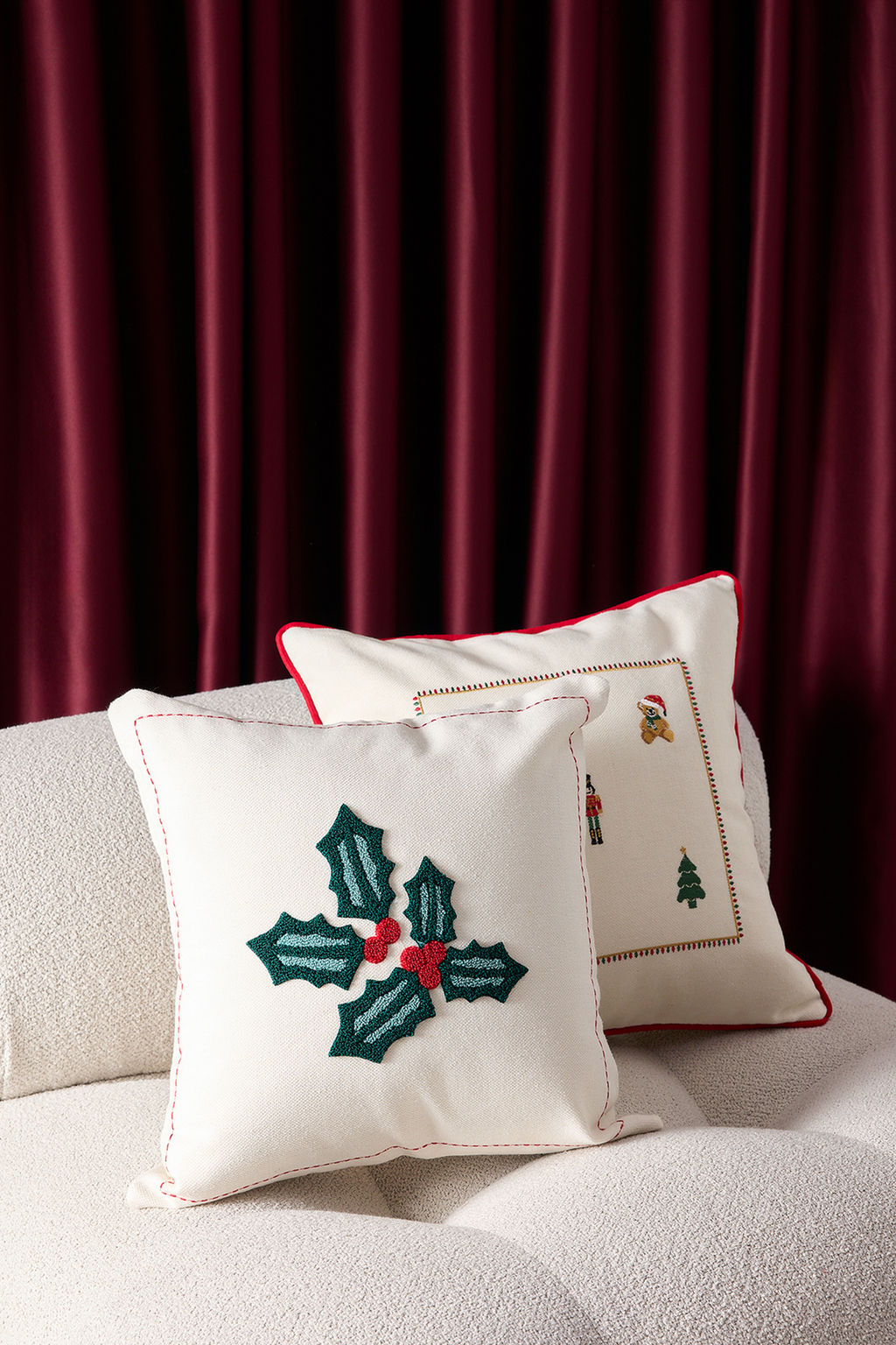 Y?lbas? Temal? Nak?sl? K?rlent K?l?f? 45x45cm TPHAW26KKK00000 - Trendyolmilla фото 4