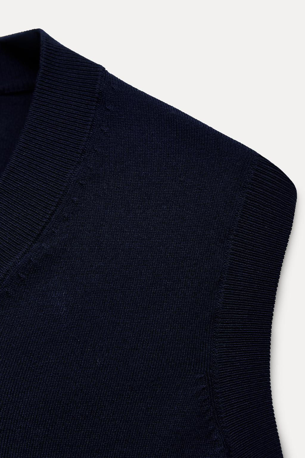 PLAIN KNIT VEST - Zara фото 9