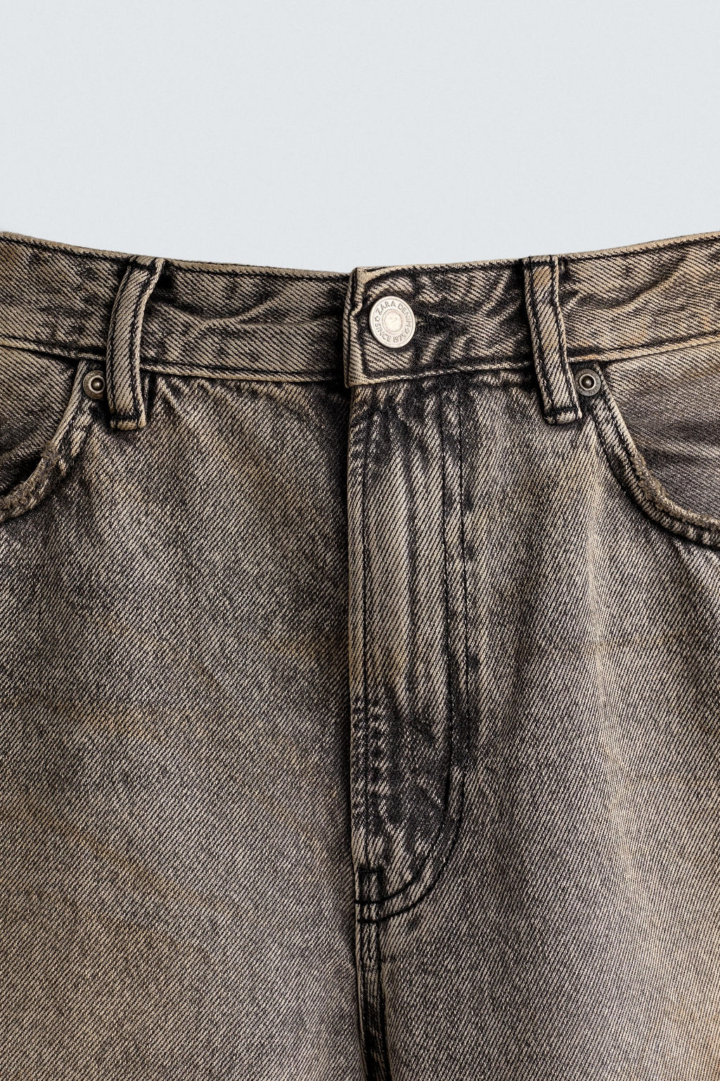 JEANS BAGGY FIT / Gris / Tostado