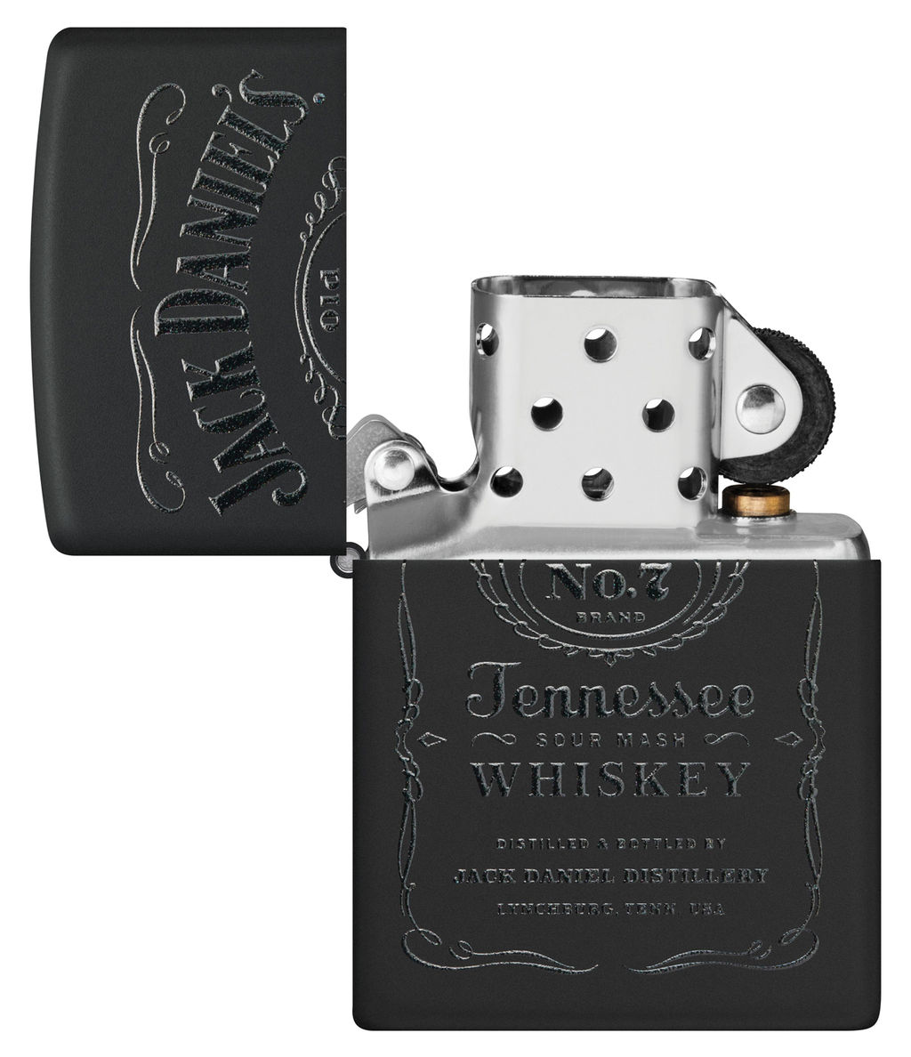 Подарочный набор Джек Дэниэлс | Jack Daniels®: зажигалка и кожаный чехол ZIPPO 48460