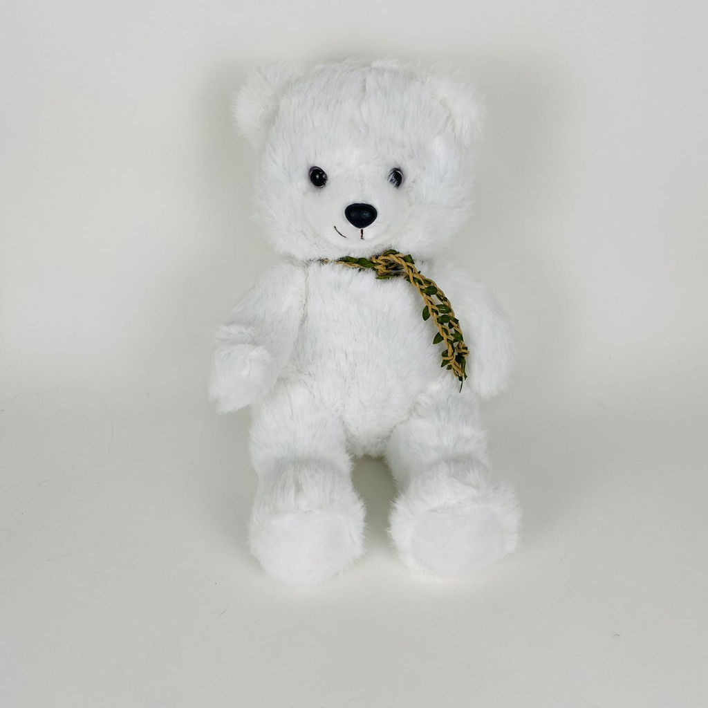 Мягкая игрушка Мишка с плетёным украшением на шее 30 см (арт. 9575/30) - Storyland фото 4