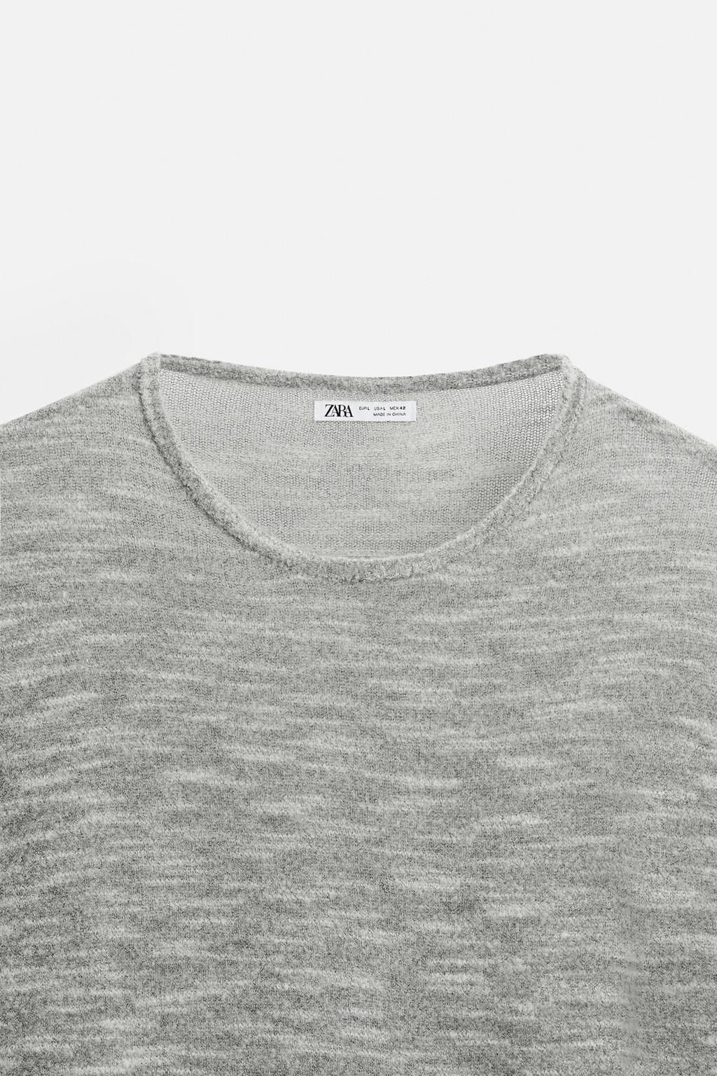SEMI-SHEER TEXTURED SWEATER - Zara фото 9