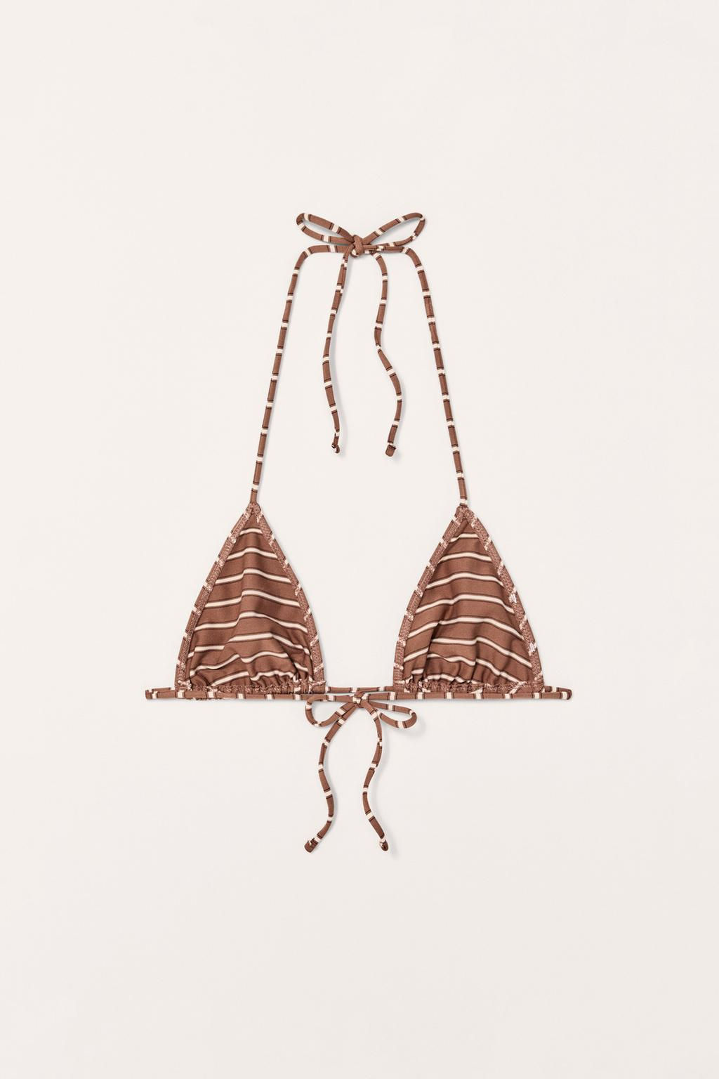 LIMITED EDITION STRIPED BIKINI TOP - Zara фото 4