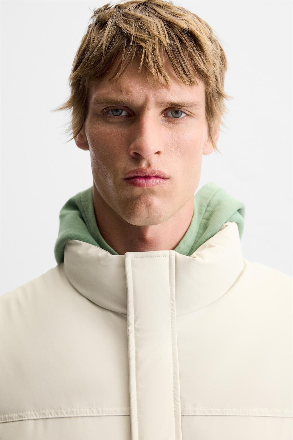 RUBBERISED PUFFER GILET - Zara фото 6
