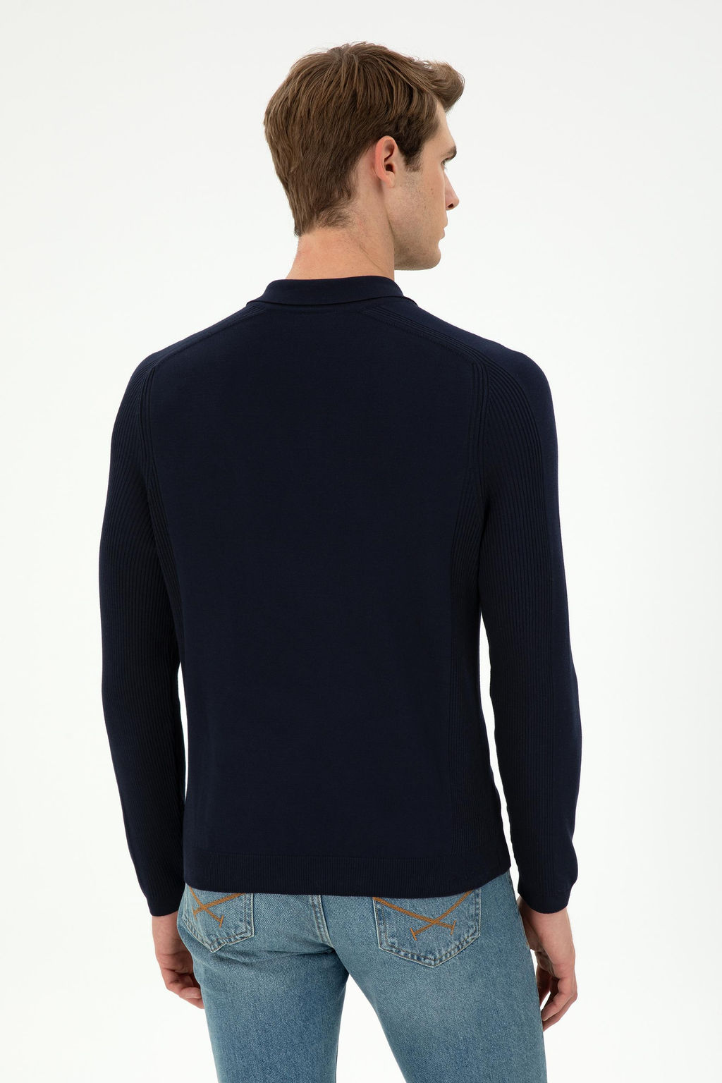 Мужской темно-синий свитер - U.s. polo assn фото 5