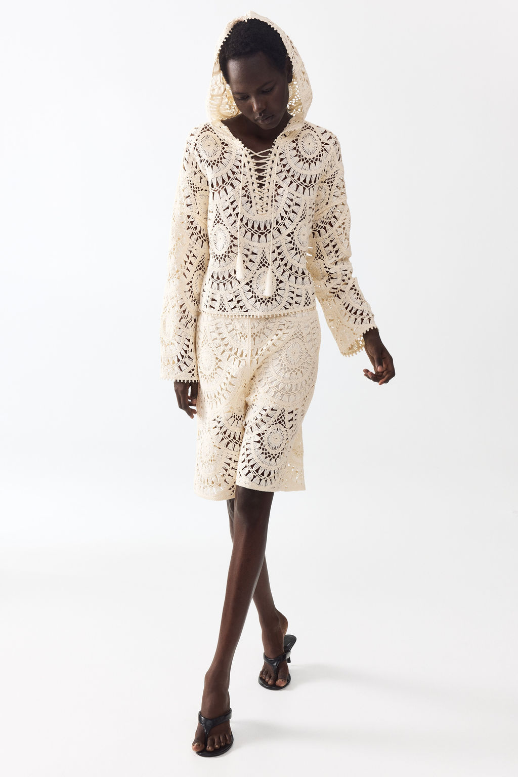 Bermudas efecto crochet - H&m фото 5