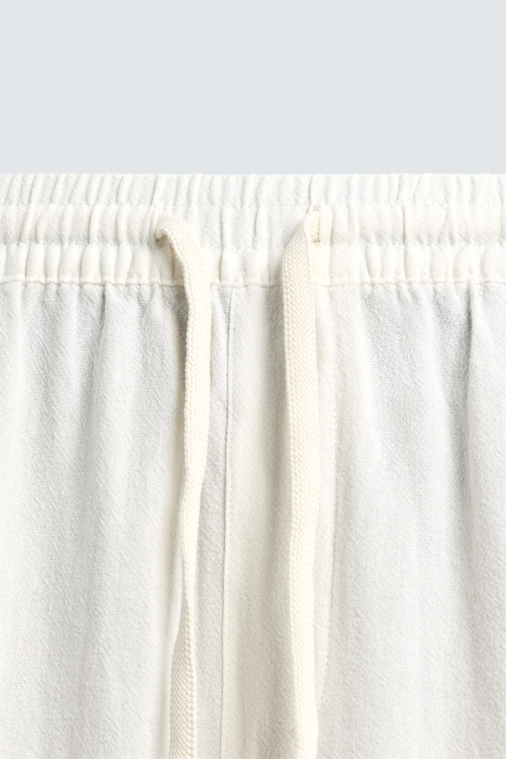 BERMUDA RELAXED FIT VISCOSA - LINO / Blanco - Zara фото 9