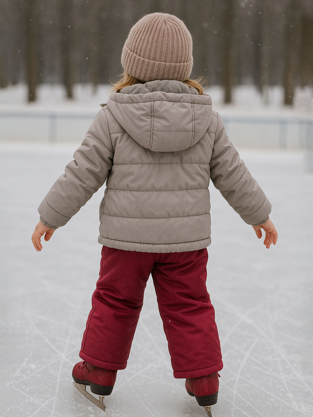 Полукомбинезон зимний бордо