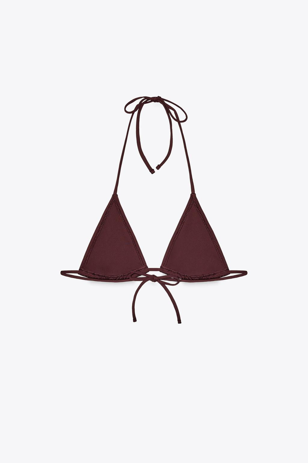 TRIANGLE DIAMANTE BIKINI TOP - Zara фото 7