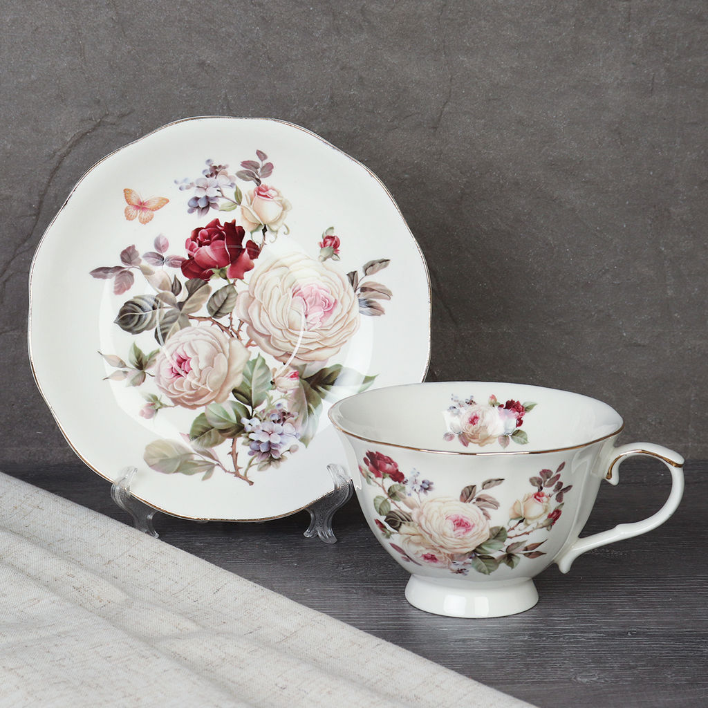 Чайный набор 12 предметов 250 мл на ножке / RS/12- FY230903 /уп 8/ - Галеонтрейд фото 9