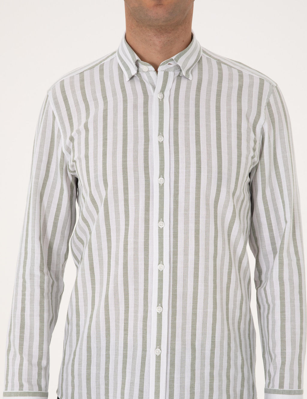 Ye_il Regular Fit _izgili Uzun Kollu G_mlek - Pierre cardin фото 6