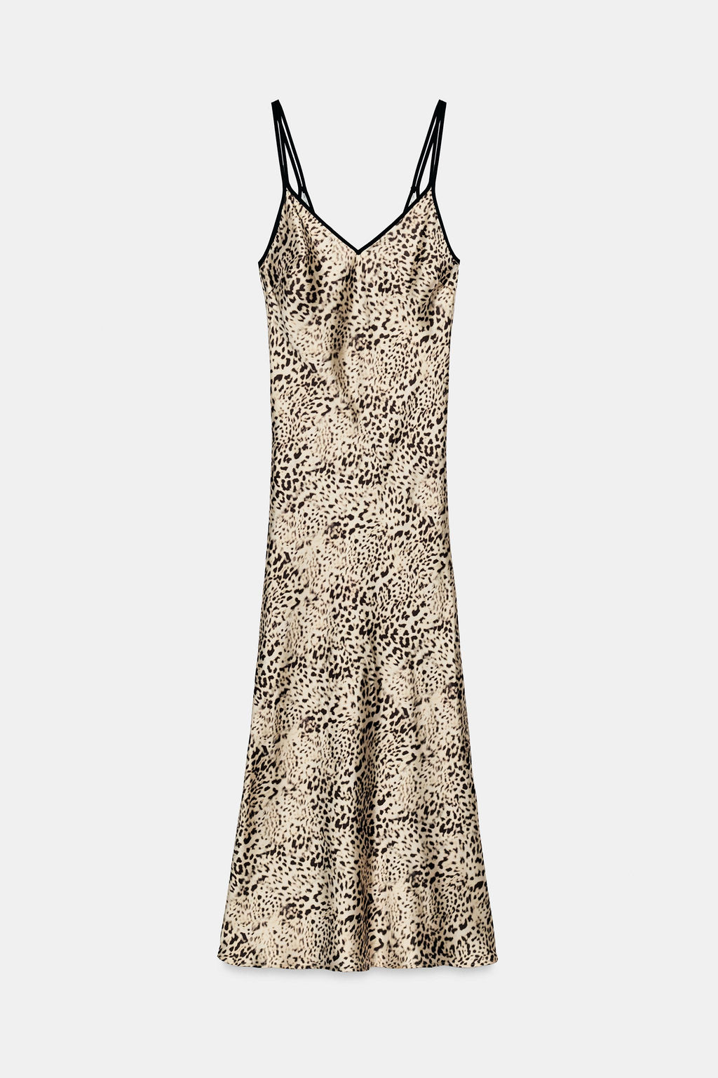 VESTIDO MIDI LENCERO ESTAMPADO ANIMAL / Multicolor - Zara фото 6
