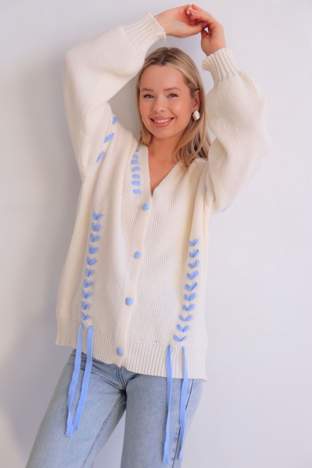 Martichelli Кардиган молочный фото 14