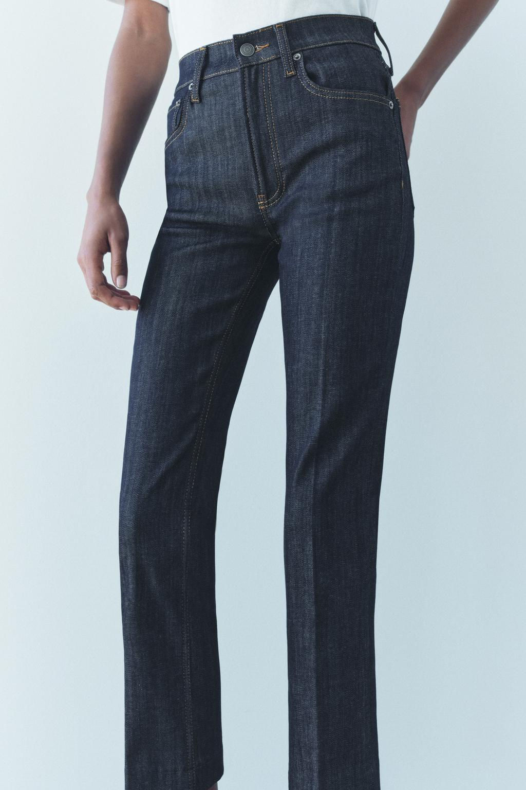 ZW COLLECTION BOOTCUT HIGH-WAIST CROPPED JEANS - Zara фото 2