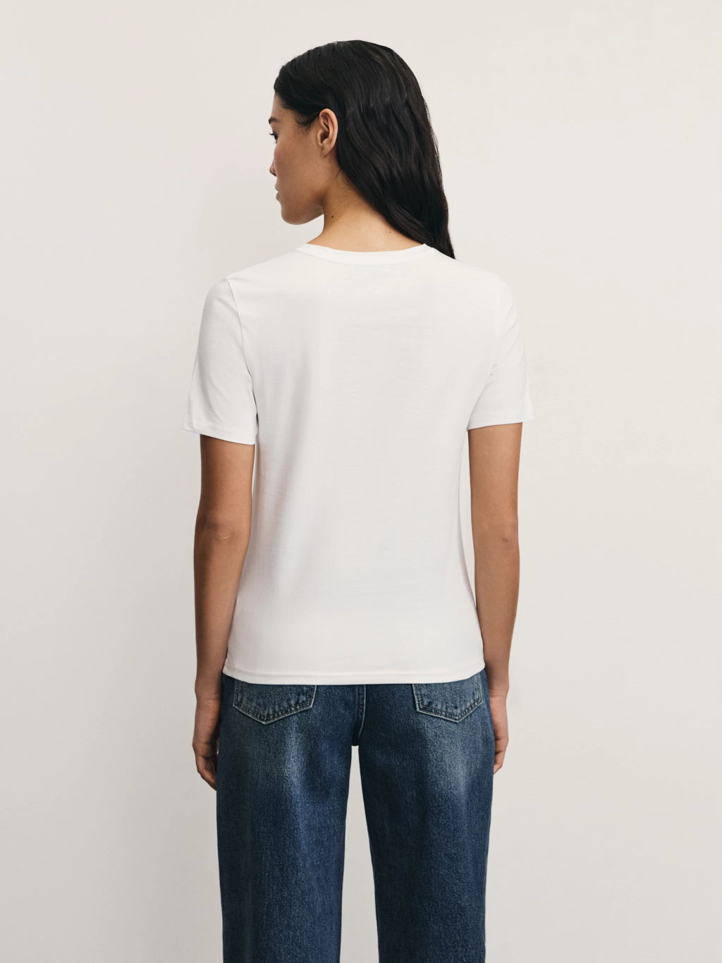 Базовая футболка из эластичного хлопка / Zarina  фото 5