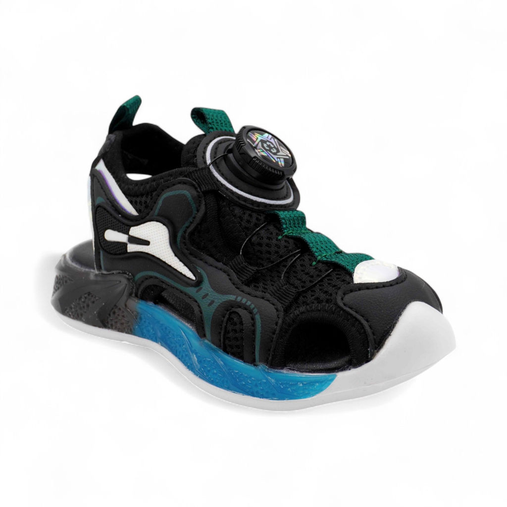 Сандалии 308В-1а черно синие