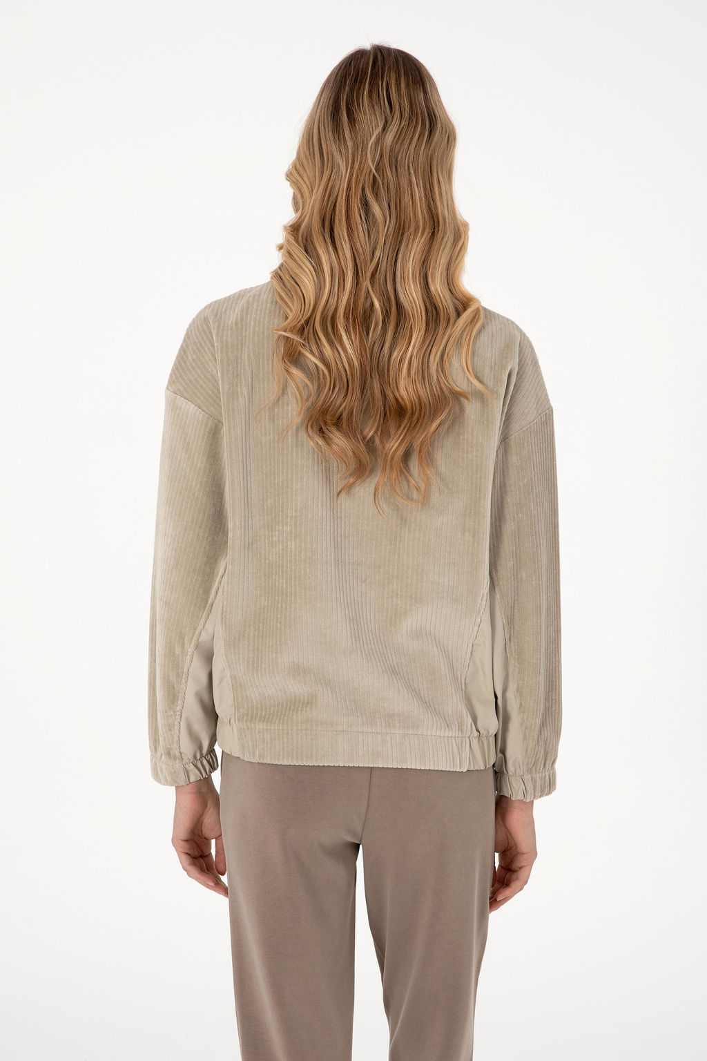 Kad_n A__k Haki Sweatshirt Sepette S_rpriz _ndirim - U.s. polo assn фото 5