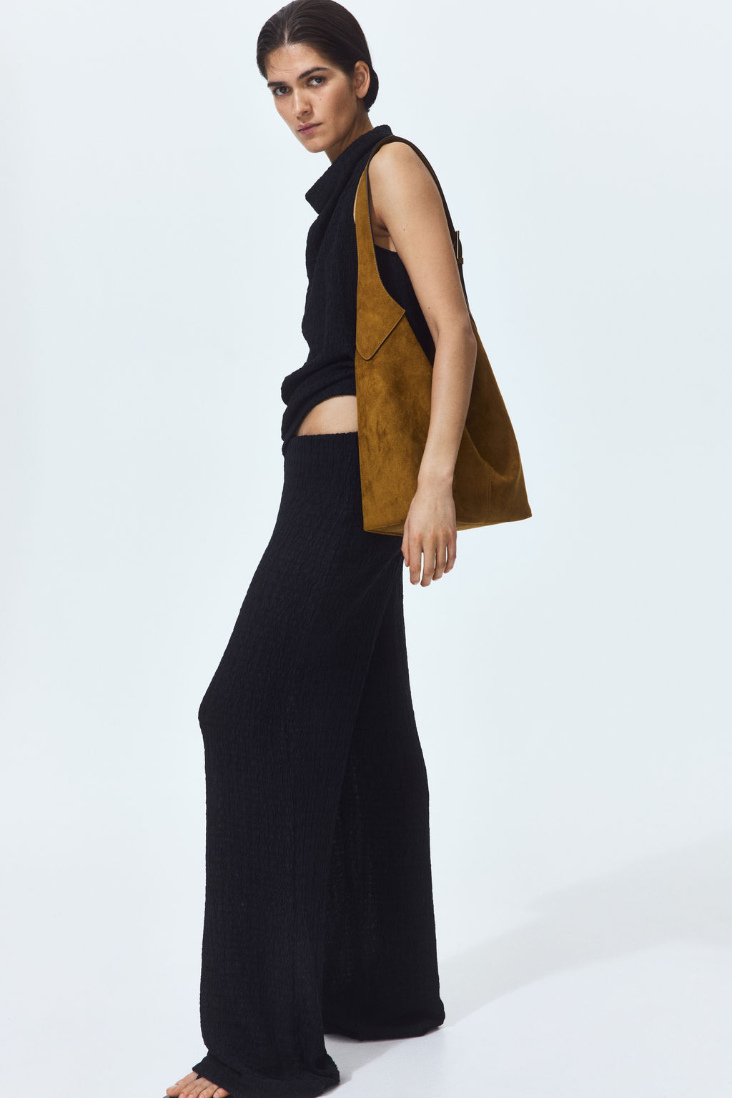 Pantal?n amplio con efecto arrugado - H&m фото 6