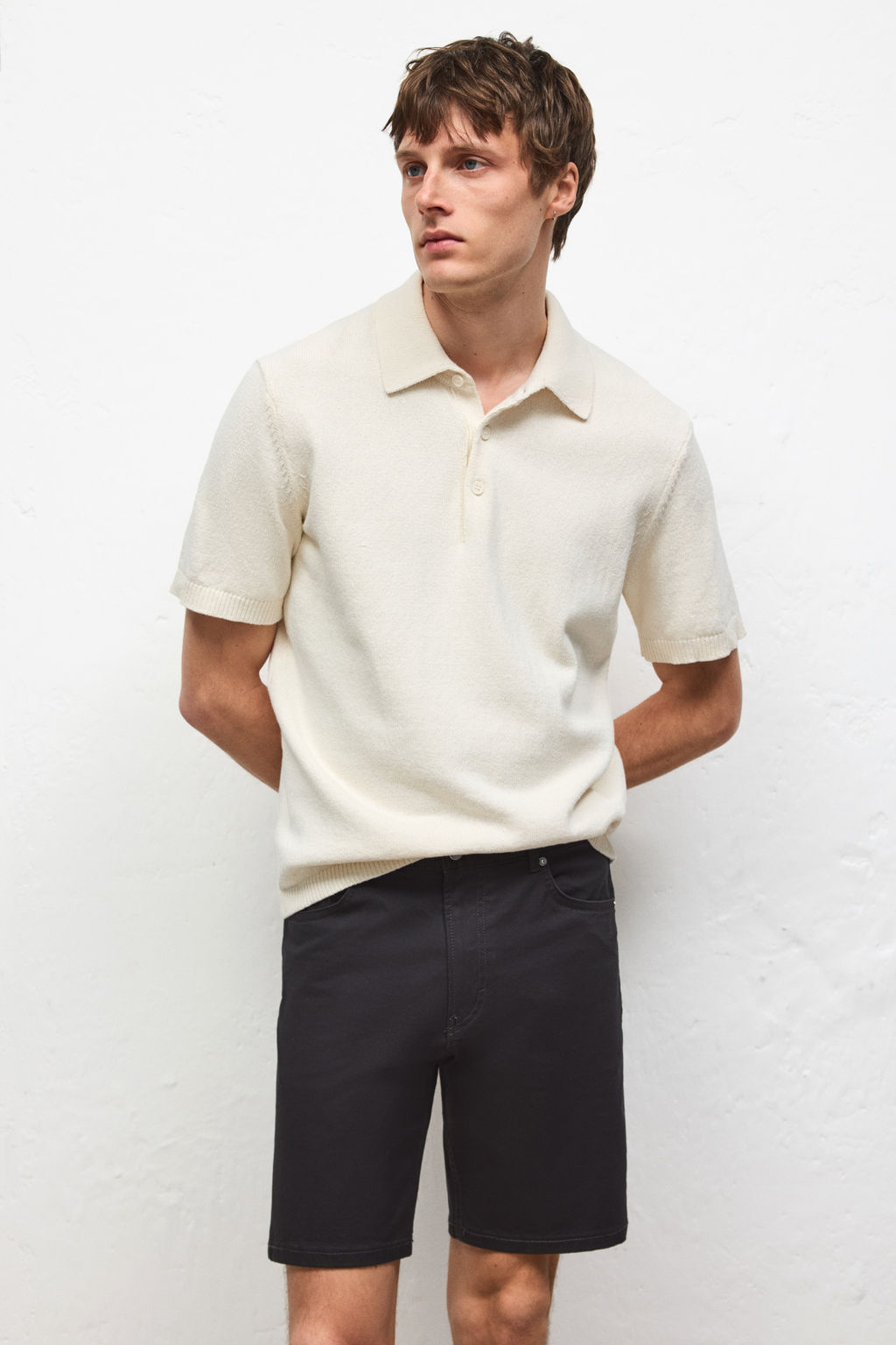 Pantal?n corto de sarga Regular Fit - H&m фото 8