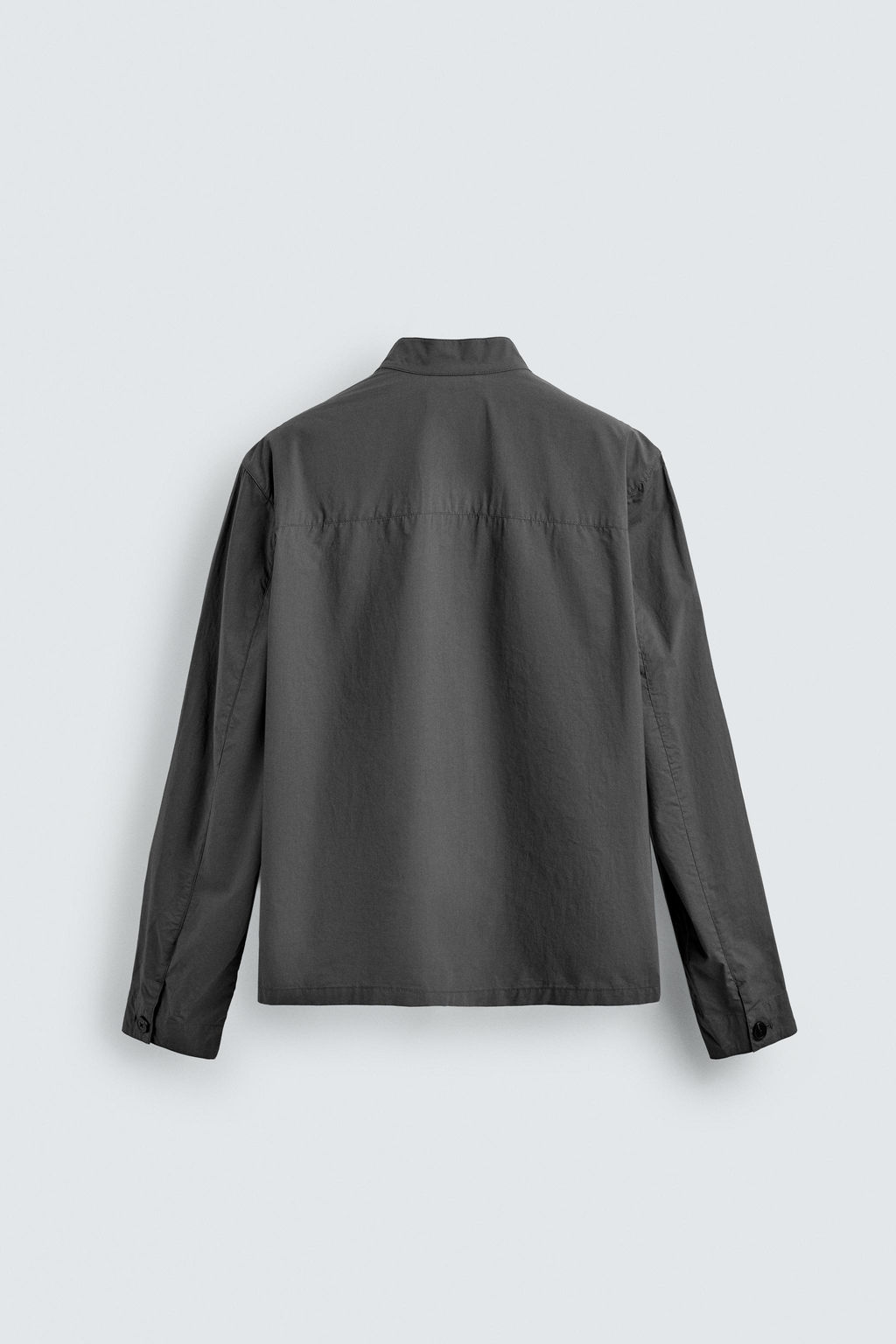 SOBRECAMISA ALGOD?N BOLSILLOS / Gris medio - Zara фото 8