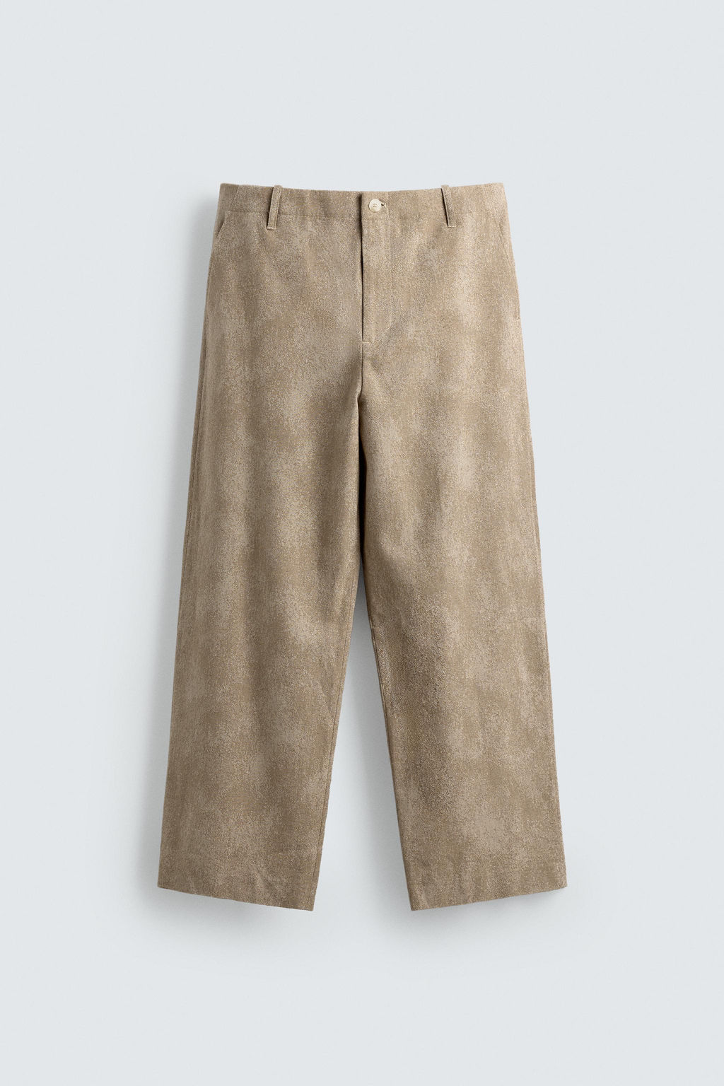PANTAL?N CHINO RELAXED FIT JACQUARD / Tostado - Zara фото 8
