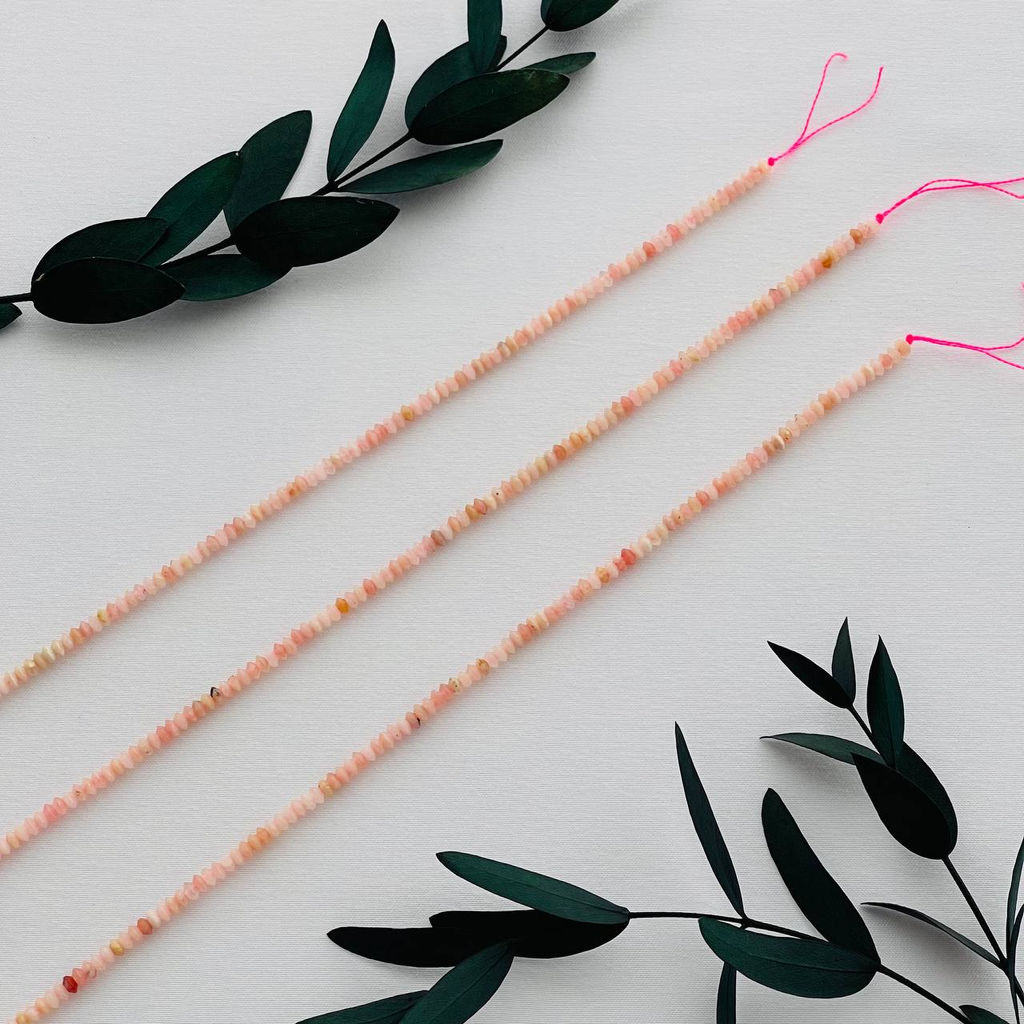 Бусины для украшений из розового Опала