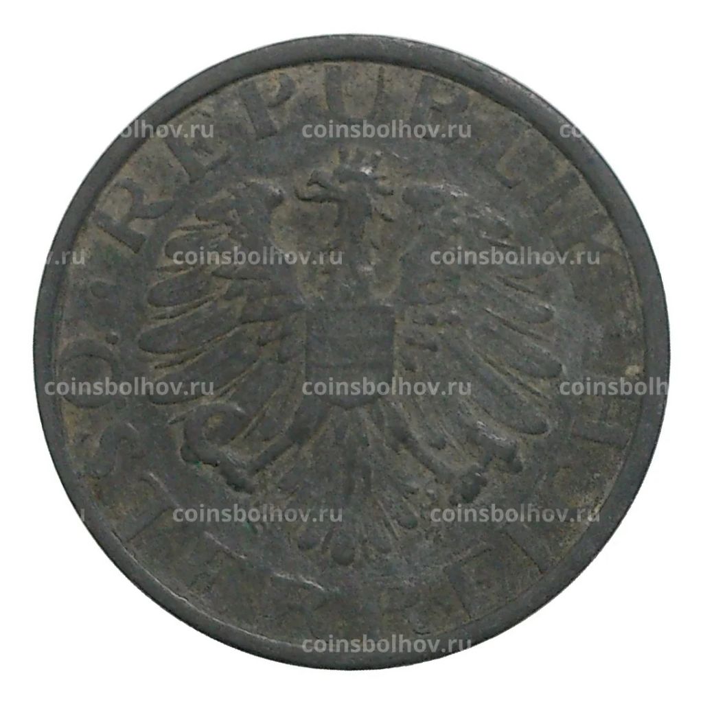 Монета 10 грошей 1949 года Австрия