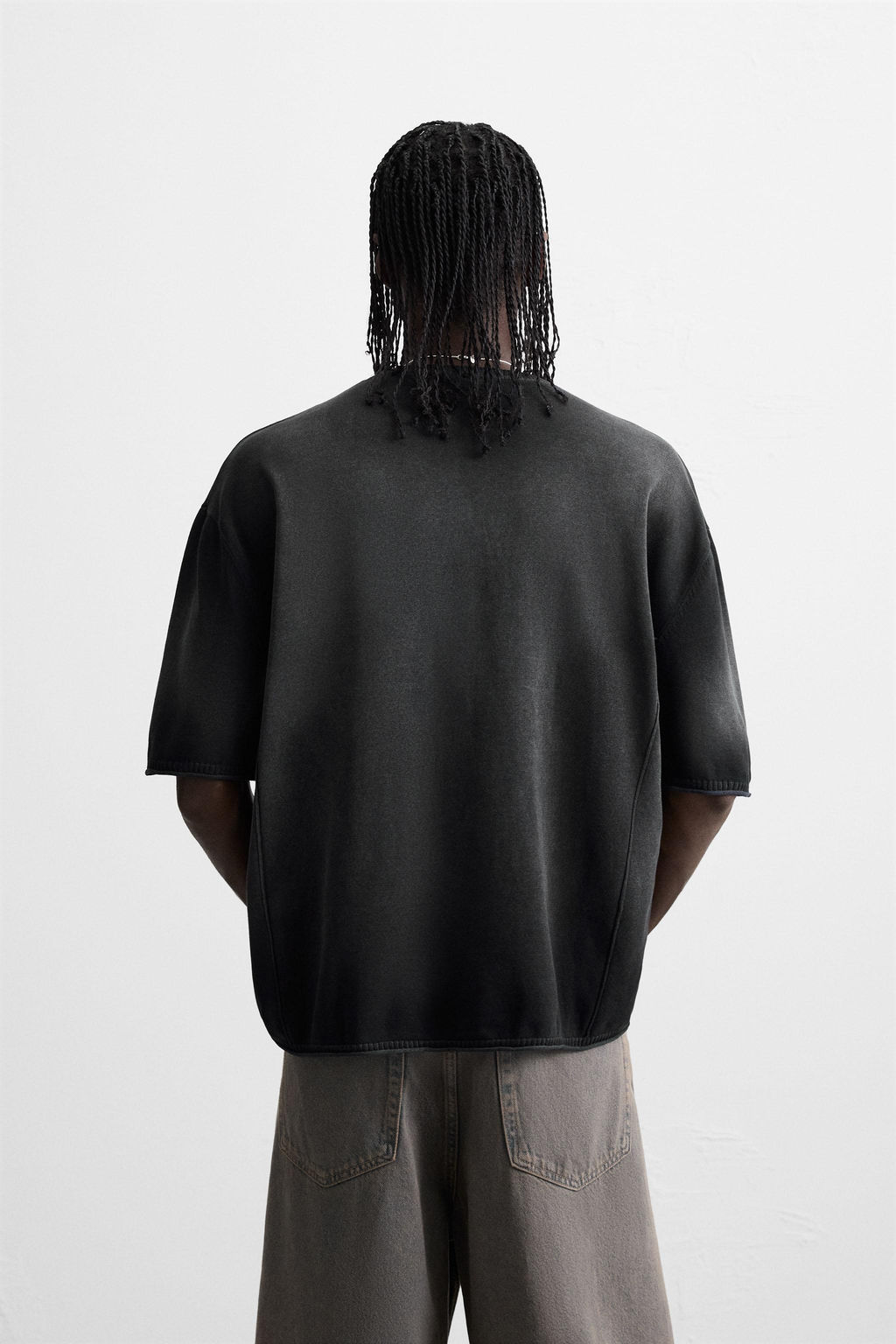 SPRAY PRINT KNIT T-SHIRT - Zara фото 3