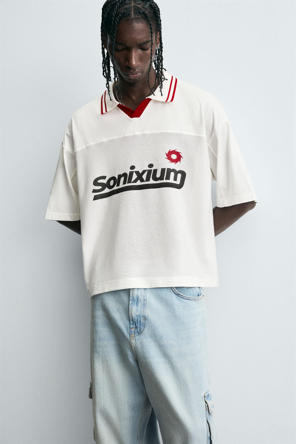 RETRO FOOTBALL PRINT POLO SHIRT - Zara фото 6