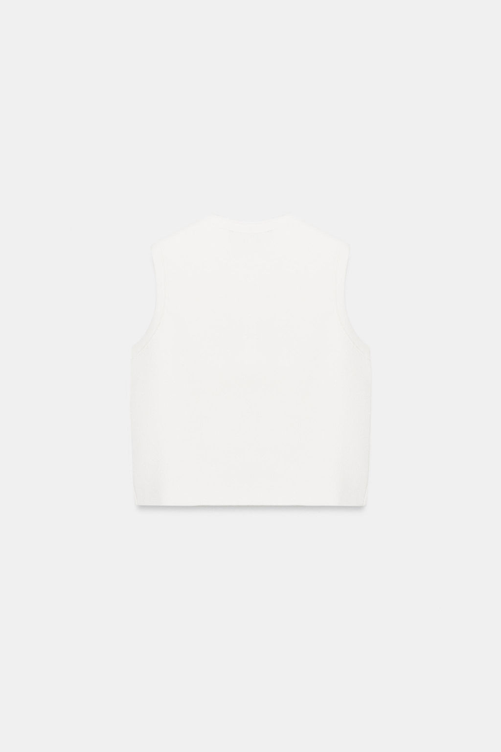 TOP CHALECO BOTONES / Blanco