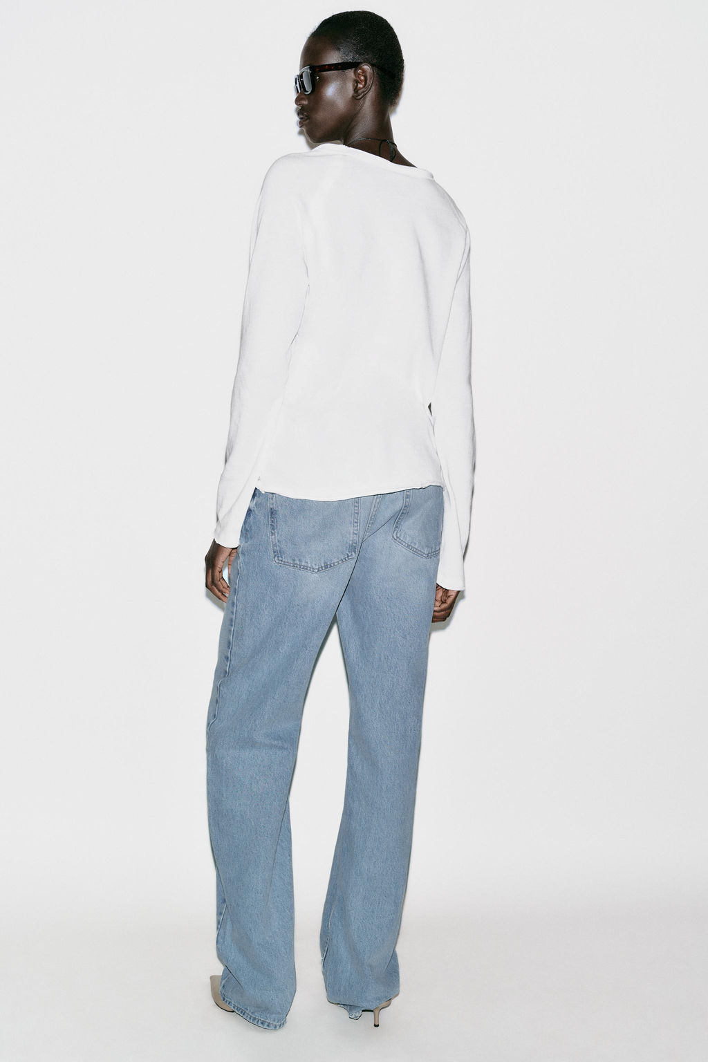 WASHED LONG SLEEVE T-SHIRT - Zara фото 4