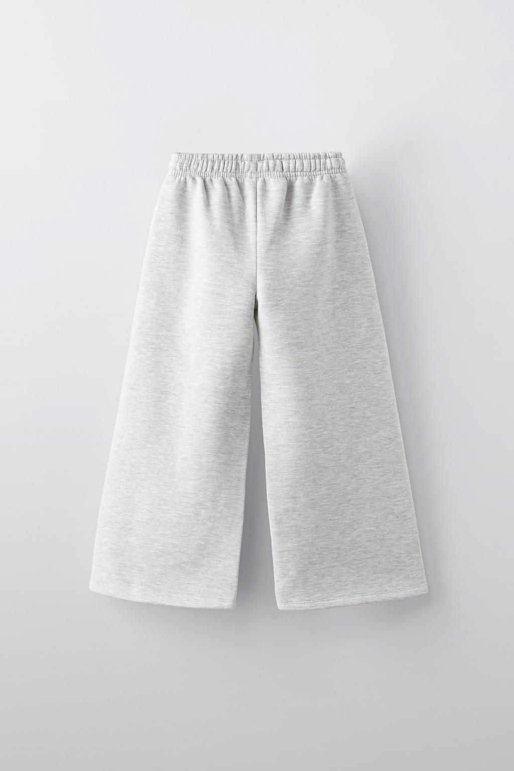 WIDE-LEG TROUSERS WITH SLOGAN - Zara фото 4
